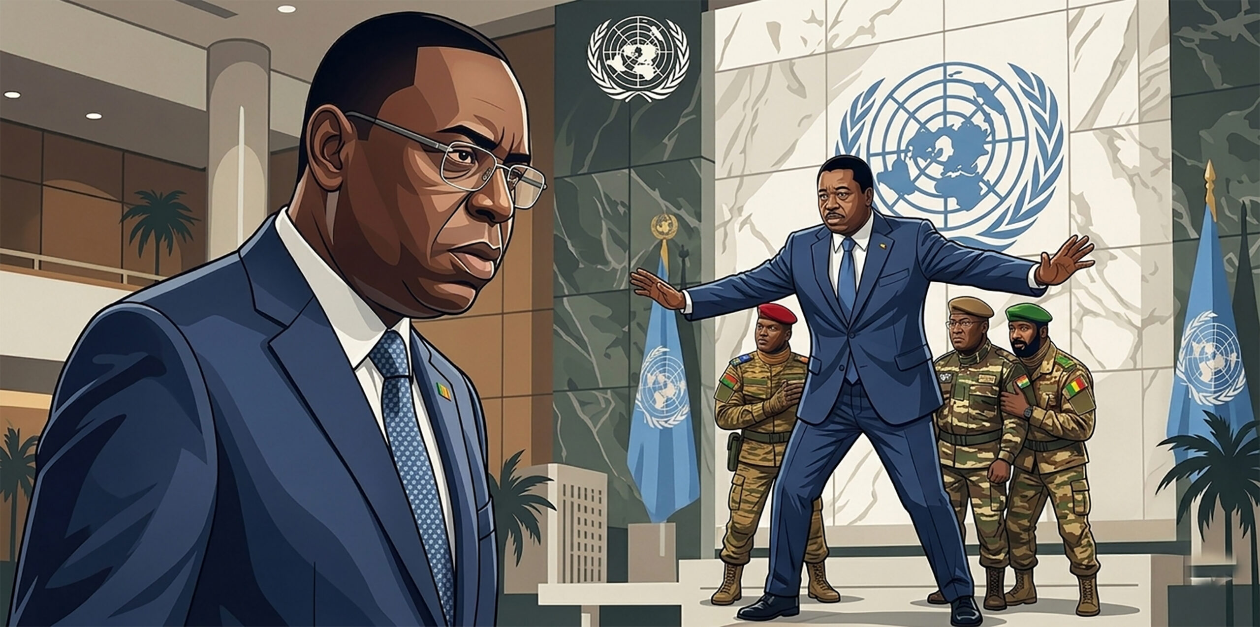 Macky Sall en réunion diplomatique