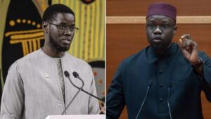 Changement politique majeur au Sénégal : bassirou diomaye faye limoge sonko de son poste de premier ministre