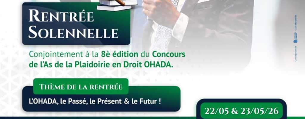 affiche promotion concours plaidoirie droit OHADA