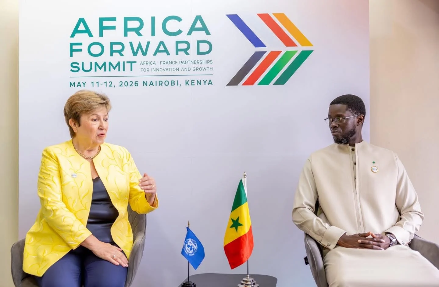 Kristalina georgieva et bassirou diomaye faye discutent de la dette et des réformes du Sénégal