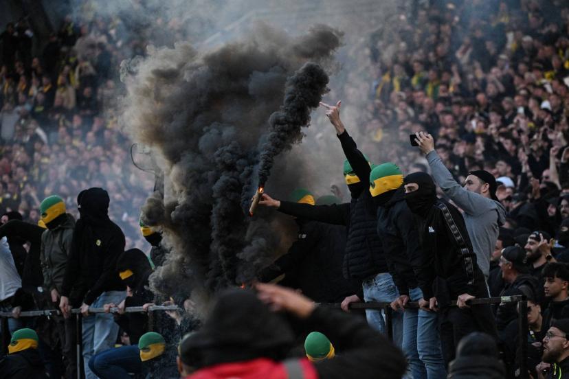 Vue de la Tribune Loire de la Beaujoire lors du match contre Toulouse