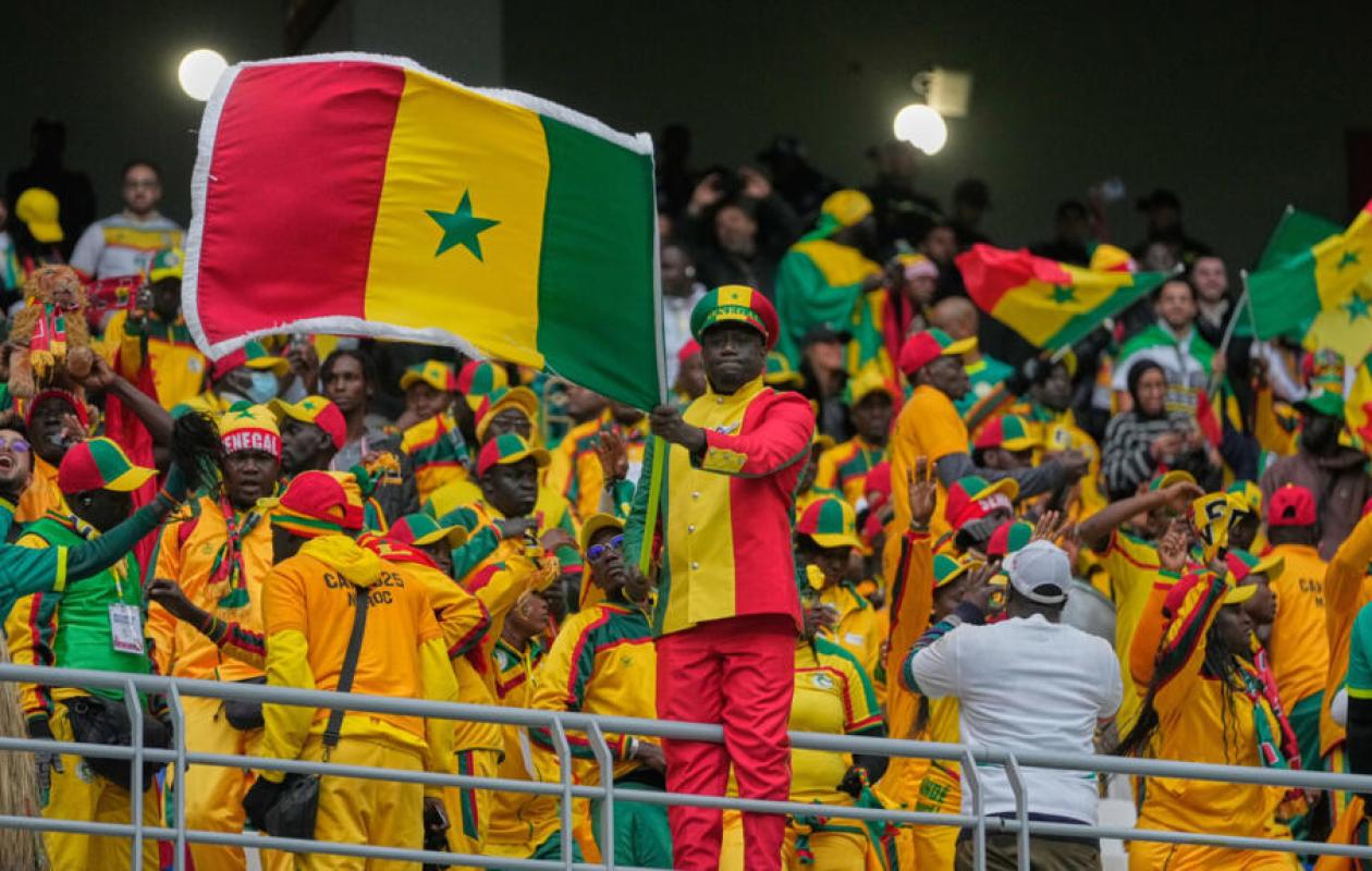 Supporters sénégalais lors d'un match