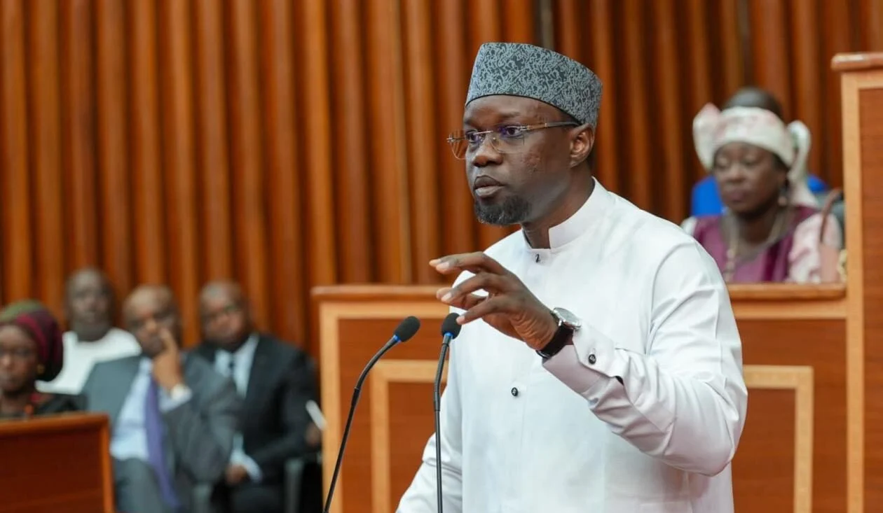 Intervention à l'Assemblée nationale Ousmane Sonko lors d'une intervention à l'Assemblée nationale