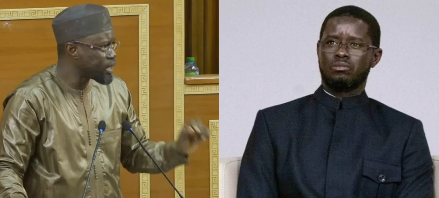 Ousmane Sonko lors d'une intervention