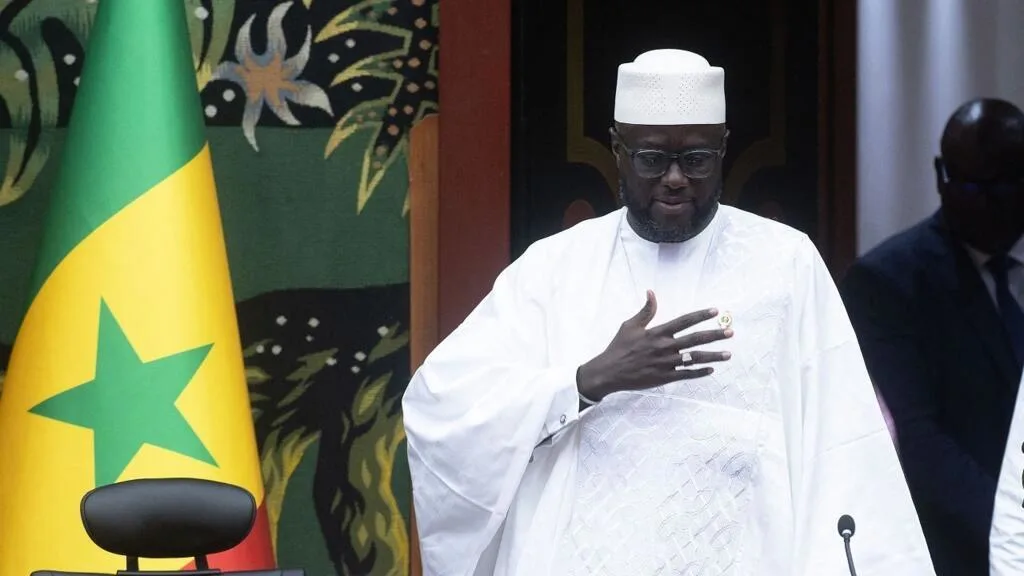 Malick Ndiaye lors d'un discours officiel