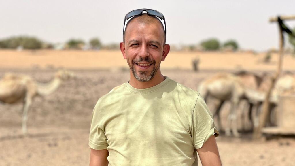Joseph Figueira, chercheur belgo-portugais, lors de son retour au Portugal après sa détention en Centrafrique.