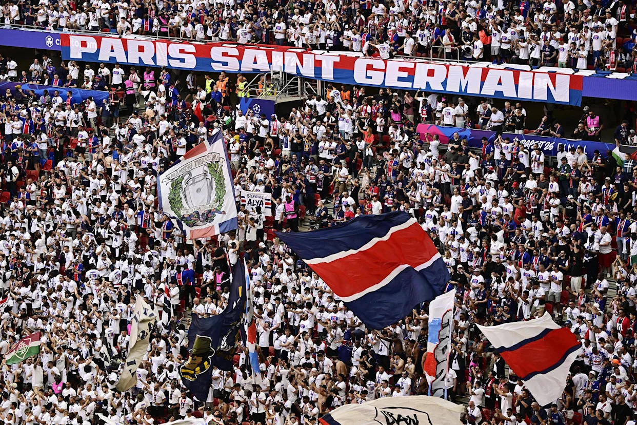 Finale de la Ligue des champions au Parc des Princes entre le PSG et Arsenal