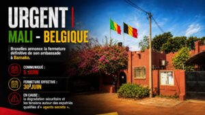 La belgique met fin à sa mission diplomatique au Mali : un tournant historique
