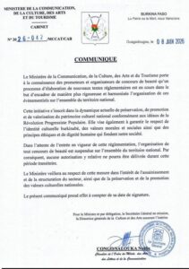 Burkina Faso : une interdiction qui révèle les contours d&rsquo;un régime autoritaire