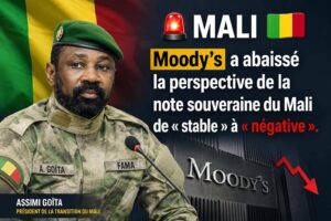 Mali : moody’s alerte sur les risques économiques grandissants
