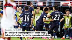 Turquie éliminée malgré une domination face au paraguay malgré une supériorité numérique
