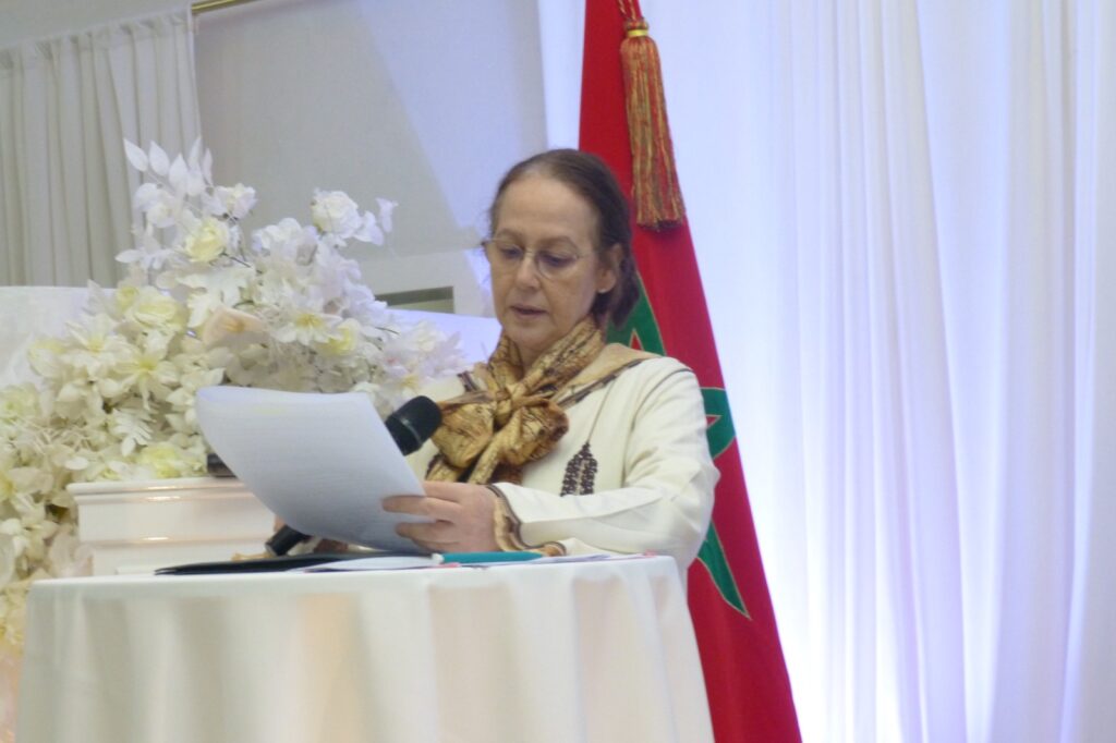 La Consule Générale du Maroc à Düsseldorf, Mme Boutaina Bouabid, lors du Konsularischer Abend