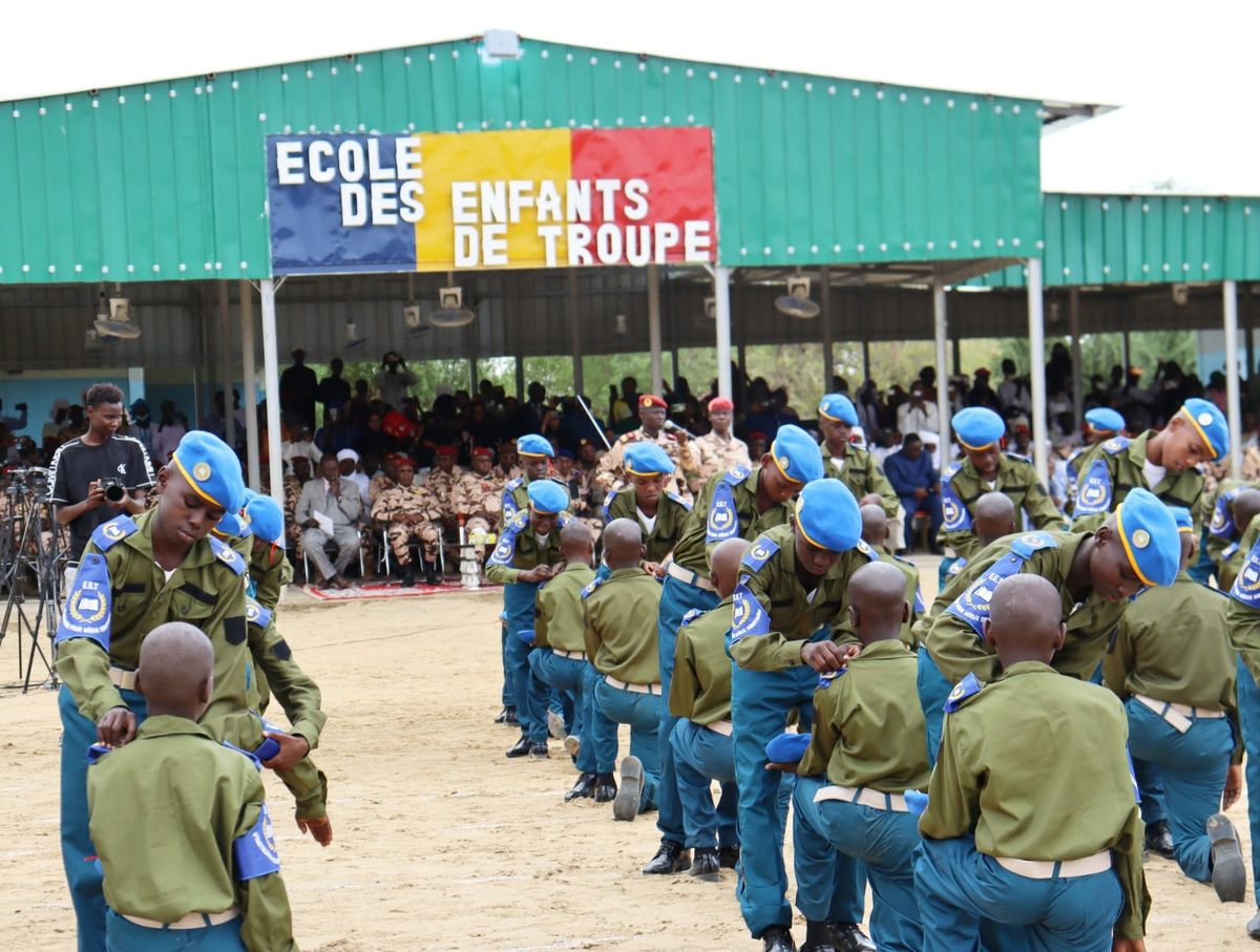 Cérémonie de la 6e promotion des Enfants de Troupe du GEMIA à N'Djamena