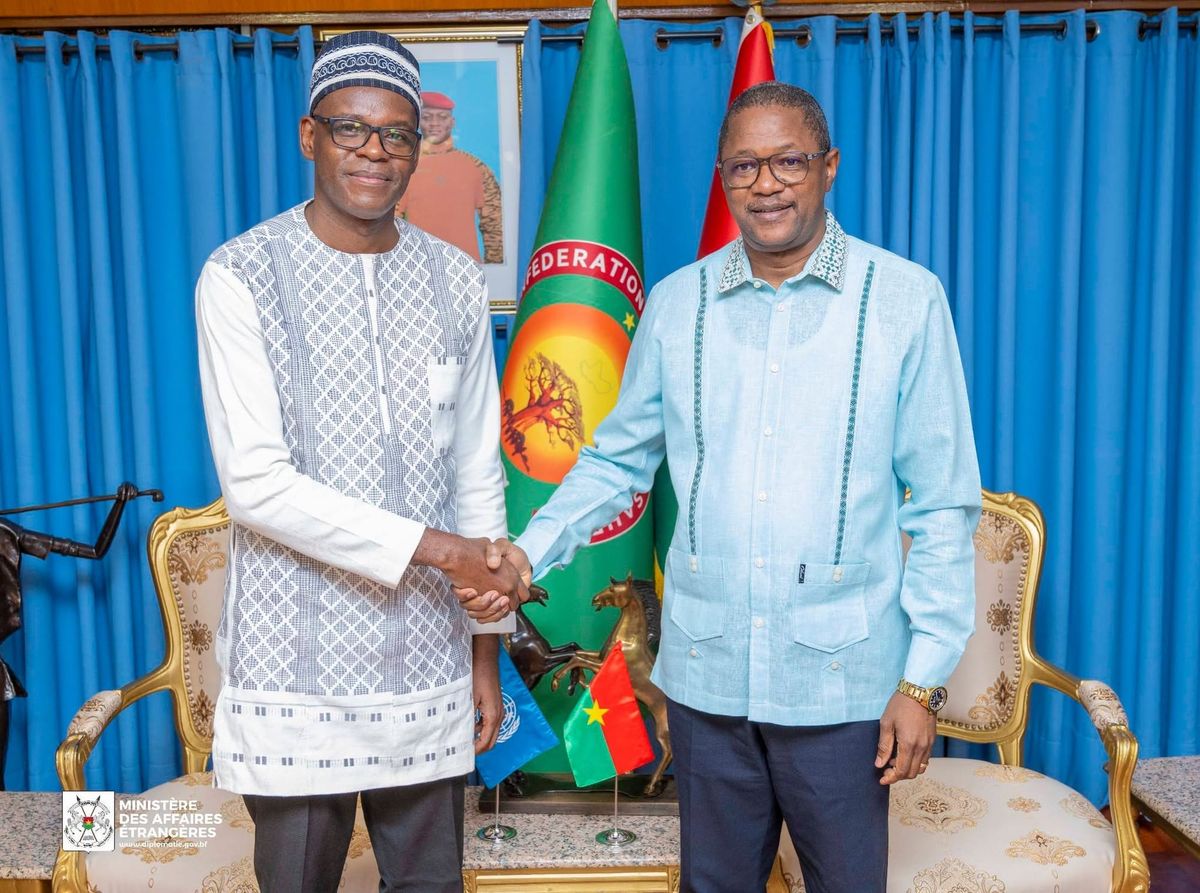 Burkina : le nouveau chef de l'ONUDC présente ses priorités au ministre des Affaires étrangères