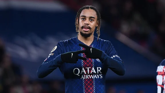 Bradley Barcola, attaquant français du Paris Saint-Germain