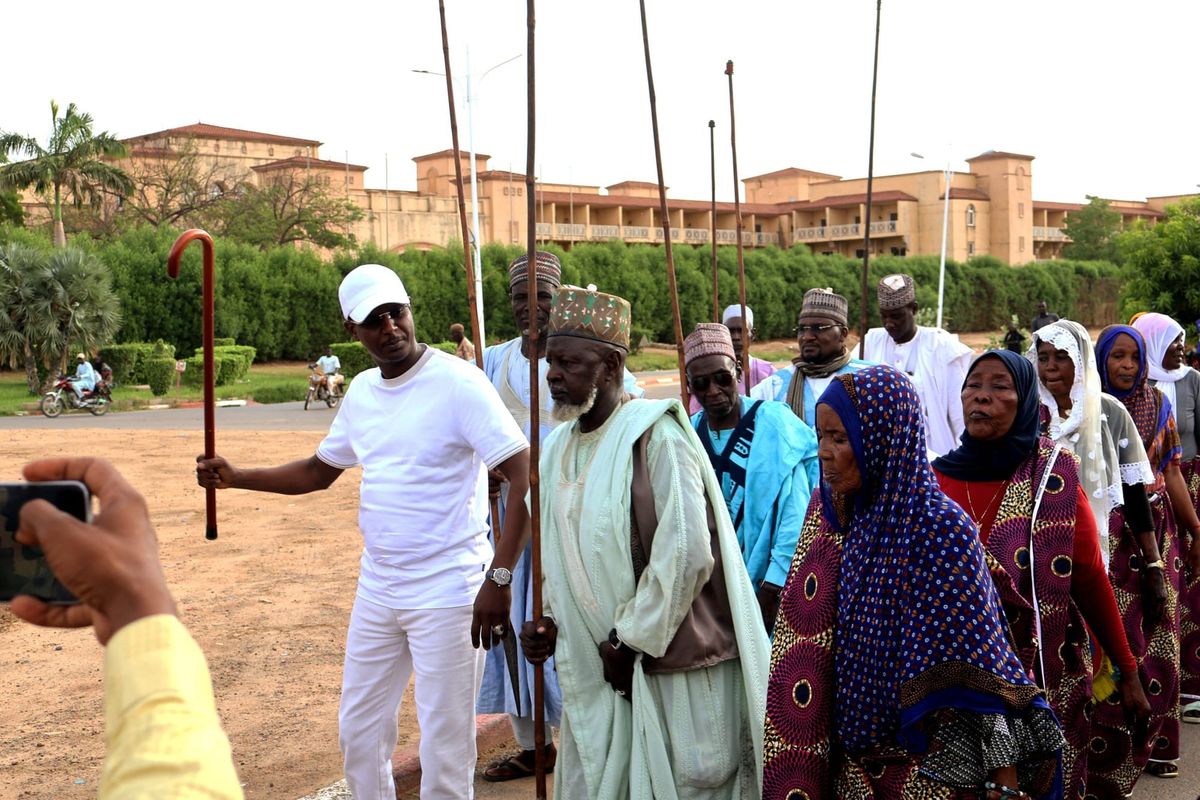 scène musicale lors de la fête de la musique au Tchad