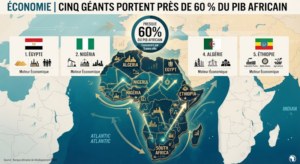 Cinq pays africains concentrent près de 60 % du pib du continent