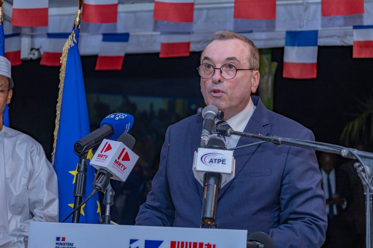 cérémonie diplomatique franco-tchadienne pour la fête nationale française