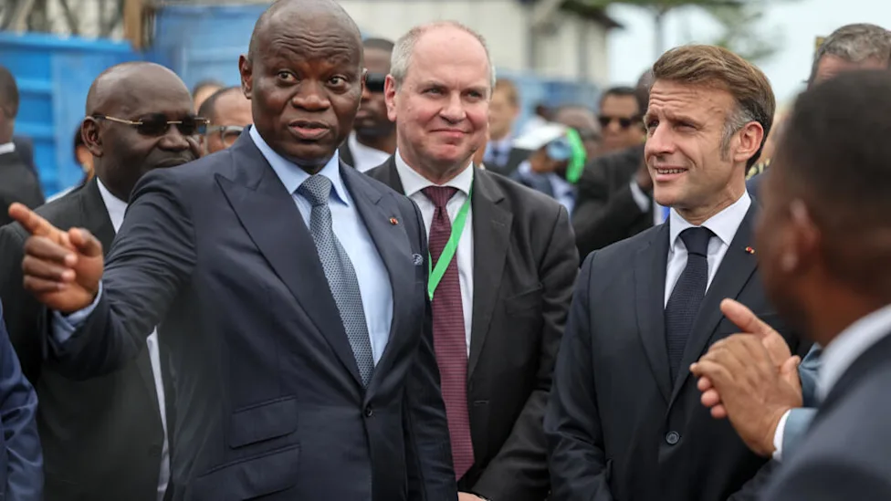 Le président gabonais Brice Oligui Nguema lors d'une visite officielle en France