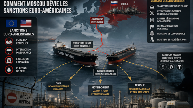 navire pétrolier russe en transit vers le Maroc