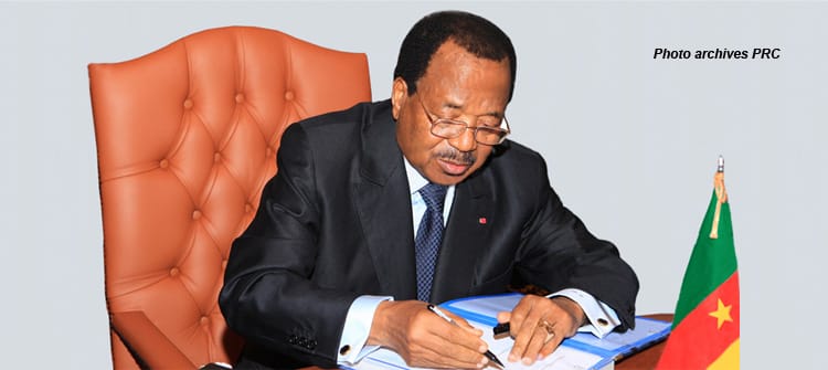 Paul Biya, président du Cameroun