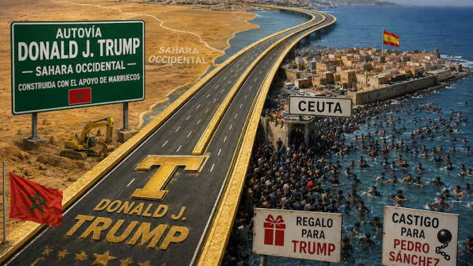 autoroute marocaine en construction près de Ceuta