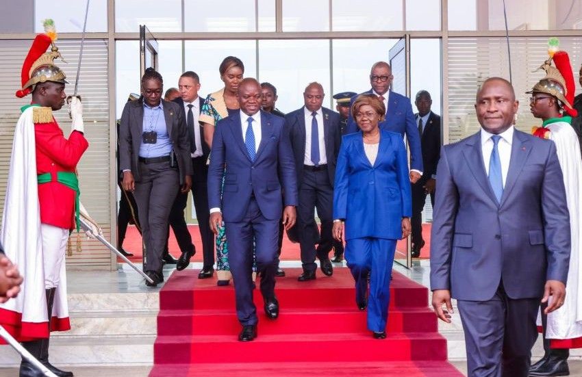 Arrivée du président Oligui Nguema à Abidjan