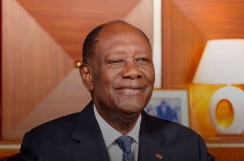 Portrait du président Alassane Dramane Ouattara à Abidjan